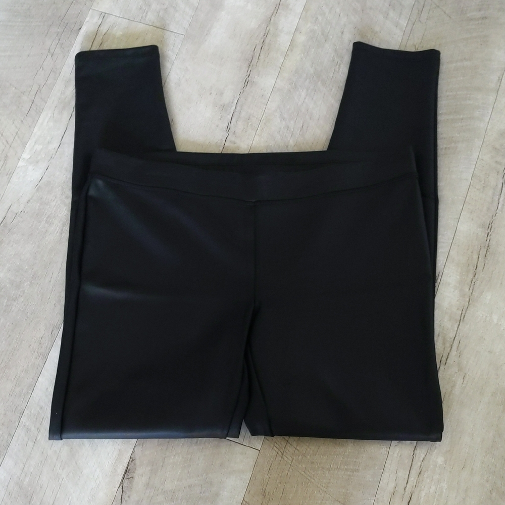 Black Faux Leather Leggings